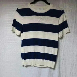 MAGASCHONI Shortsleeve Cotton/Modal knit shirt. Ladies M